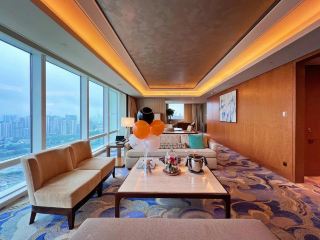 The St. Regis Macao ~ The view from the Empire Suite is absolutely breathtaking! Room Service is also top-notch! .