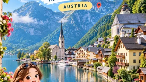 🇦🇹 Hallstatt หมู่บ้านริมทะเลสาบที่สวยราวกับเทพนิยาย 🏔️ — traveler post in ฮัลชตัท