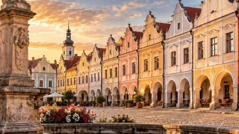 🌈 Telč — เมืองสีพาสเทลที่คนยังพูดถึงไม่มาก 🇨🇿✨  — traveler post in Telc