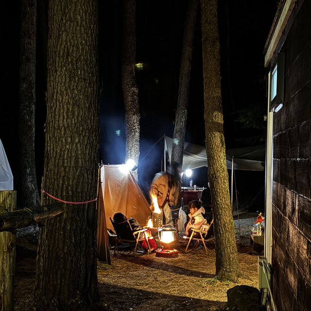 A luxurious Glamping in the dark Kawaguchiko