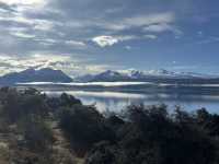 The Sun, Lake and Mountain