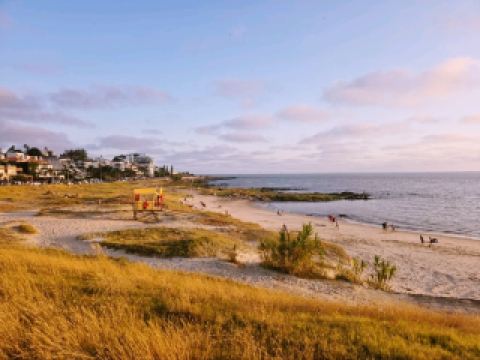 ถนนแรมบลาในมอนเตวิเดโอ — จุดที่เมืองบรรจบกับแม่น้ำริโอเดลาพลาตา