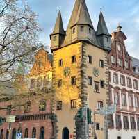 Gorgeous gothic looking bridge in Frankfurt