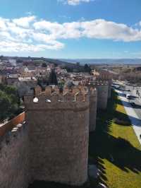 the medieval walls of Avila Spain 