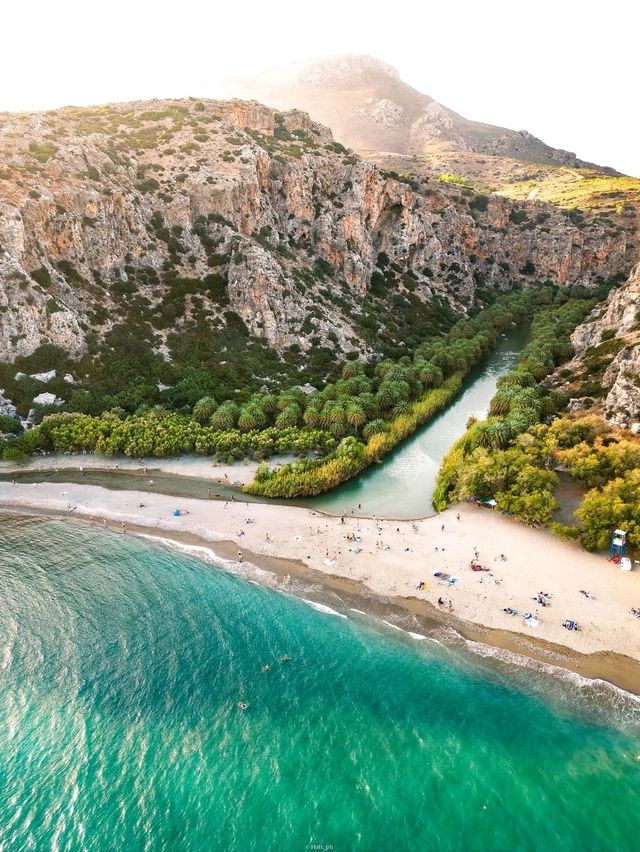 🌴 Preveli Palm Beach: A Unique Oasis Where River Meets Sea 🇬🇷✨