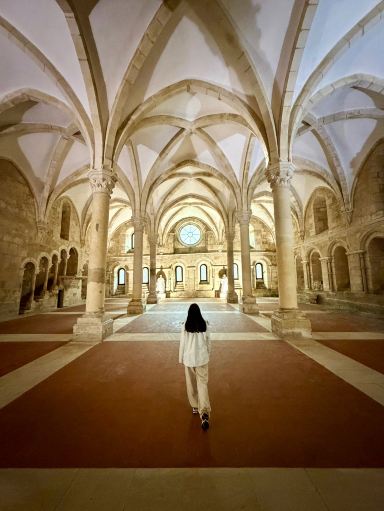 #falladventures 

🏰 Step into History: The Alcobaсa Monastery is a massive wonder of medieval architecture where silence reigns and every vaulted gallery holds centuries-old secrets.  Wander the near-empty corridors, touch time-worn stone, and marvel at dramatic clouds rolling past Western-style arches - it’s a serene, haunting experience away from the crowds!

🗺️ Recommended Route:
Start at the grand entrance on Praça 25 de Abril, then explore the main nave, King’s Hall, and the impressive cloisters. You’re free to roam, so take your time discovering each unique chamber, and peek into the kitchen with its towering chimney - a quirky highlight!

📸 Insta-worthy Spots:
Don’t miss the symmetrical shot down the main nave, dramatic angles under an archway, and dreamy photos in the cloister gardens with rain-splashed columns for that atmospheric vibe. Cloudy and rainy weather makes the stonework almost glow - perfect for moody outdoor cultural landscape shots!

🔥 Must-Do Experiences:
Stand in the tombs of Pedro & Inês for Portugal’s most tragic love story, and climb up to the upper floor galleries for panoramic interior views.

🔍 Practical Tips:
Plan for half a day to absorb the full atmosphere, including travel time. Admission is €15. The monastery is open 09:00-19:00 (Mar-Sep), last entry 30 mins before closing. Alcobaсa’s quiet charm is best paired with visits to Batalha, Obidos, or Leiria for a full regional history fix.

⚠️ Precautions:
Slippery floors on rainy days - bring sturdy shoes! It’s chilly inside, so layer up (stone stays cool even in summer).

#Alcobaca #Portugal #MedievalWonder #Architecture #SoloTravel