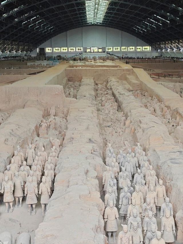 Standing next to the Terracotta Army Standing next to the Terracotta Army