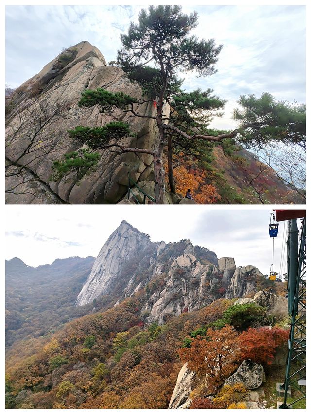 丹東鳳城鳳凰山，秋賞紅葉漫山遍野，層林盡染色彩斑斕。