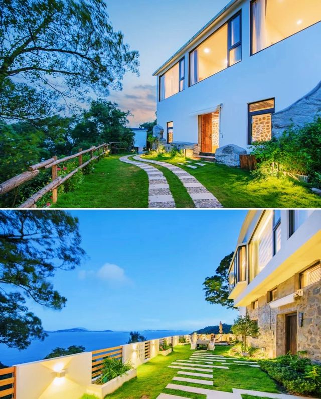 聆聽海浪，觀賞日出：三面環海的台州崖居海景民宿