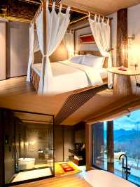 九寨溝住對了！雲裳民宿，推窗就是雪山海子