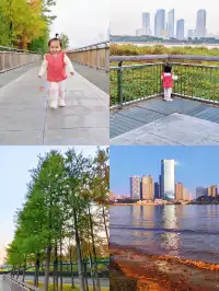 長沙免費遛娃地湘江江灘公園太香了