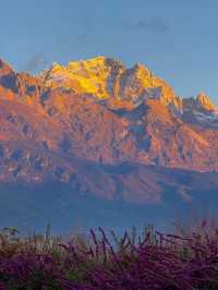 玉龍金山晨光絕美