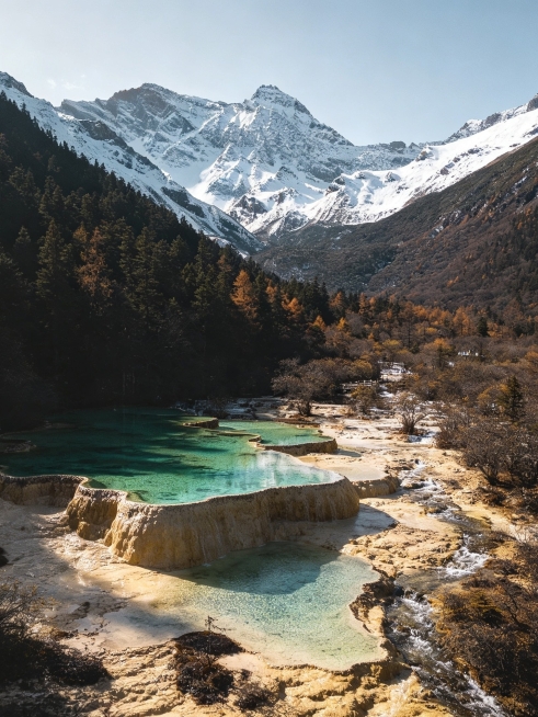 人間瑤池 地上の仙境 黄竜 黄龍景区｜人間の瑶池カラフルな仙境 | Trip.com 松潘