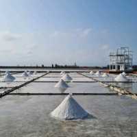 Pretty salt fields in Tainan