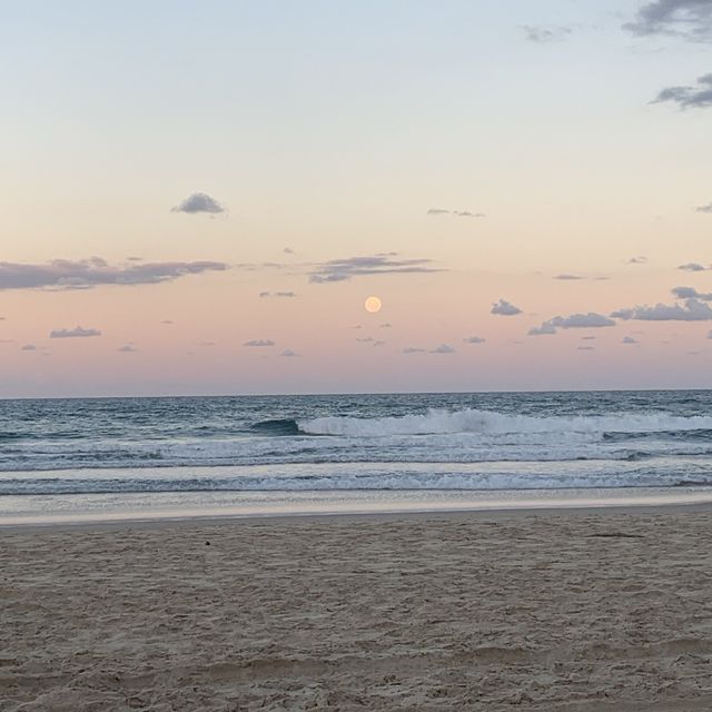 Beautiful afternoon beach sunset 