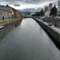 Fantastic scenery of Otaru canal 