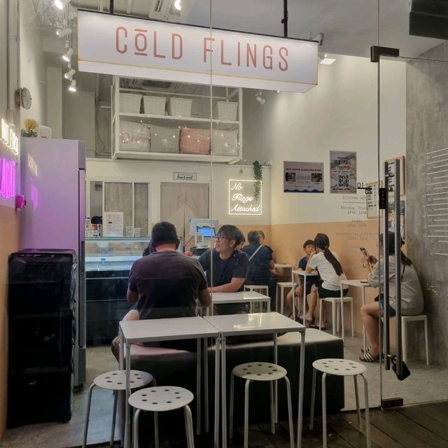 Supper at Cold Fling Ice Cream Bar 🥶