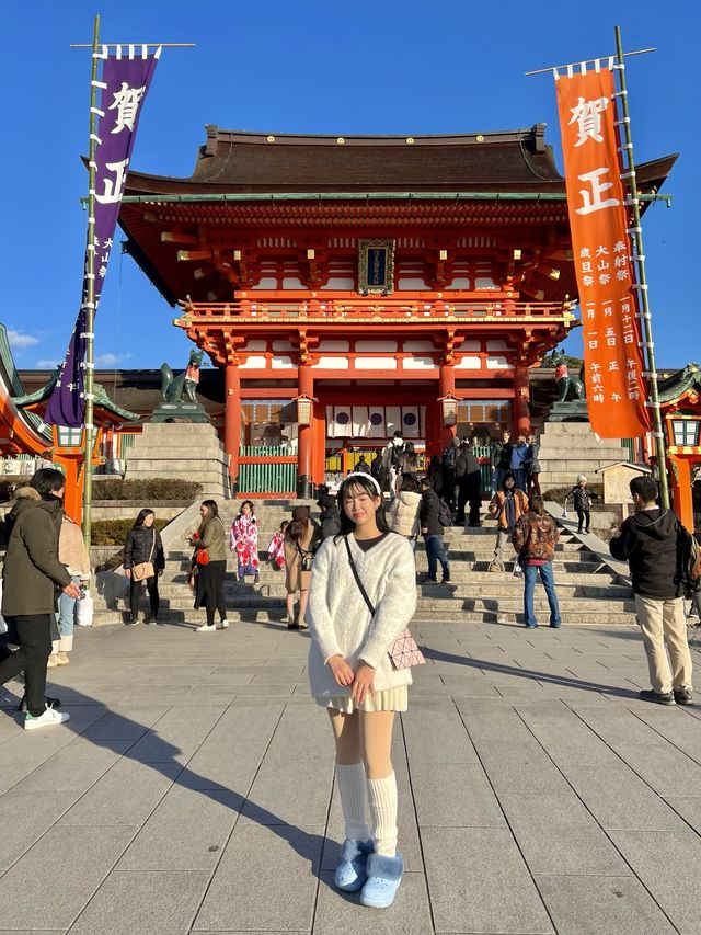 빨간 도리이 터널⛩️ 교토 후시미이나리