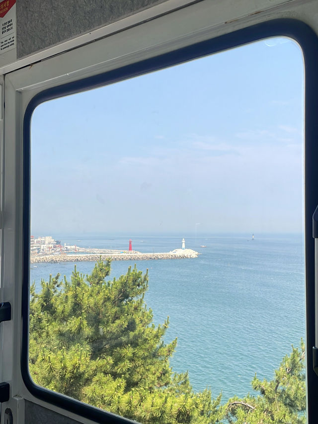 韓國釜山/絕美 天空膠囊列車🩵