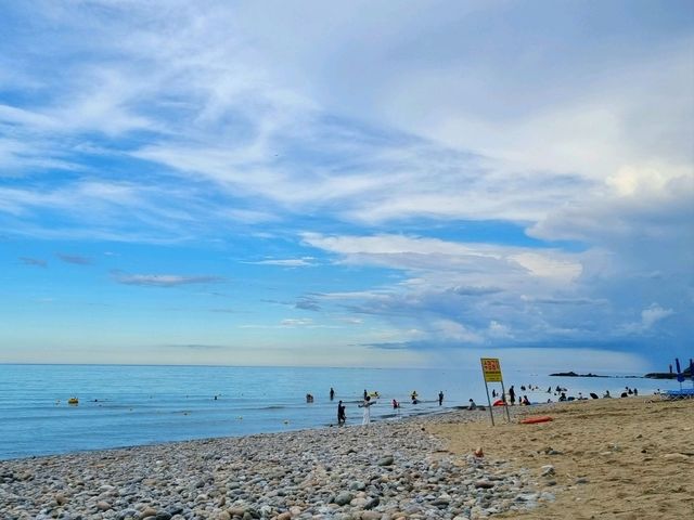 강릉여행 필수코스! 노을 맛집 : 🏖주문진해수욕장🌅🩵💛💙🧡