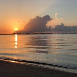 Sunset Serenity at Lighthouse Beach