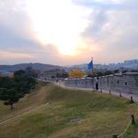 【韓国/水原】紅葉が映える秋の水原華城🍁