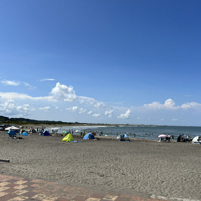 Surfing at Taito Beach chiba
