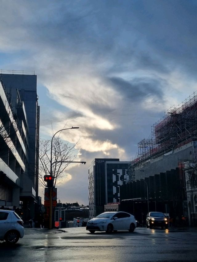 비 온 뒤에 오클랜드의 시내 : Queen Street🇳🇿