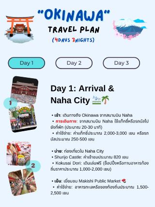 เเจกเเพลนเที่ยว Okinawa 4 วัน 3 คืน ! 🎌📍