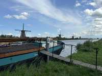 Floating exhibition in Kinderdijk