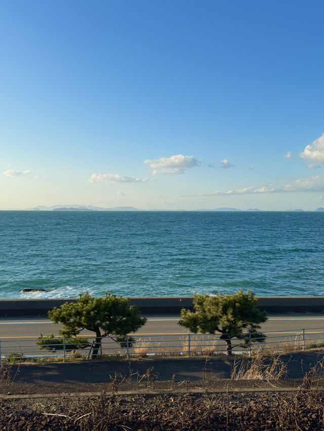 🌊 시모나다역 & 해변, 마쓰야마 근교의 낭만적인 풍경!