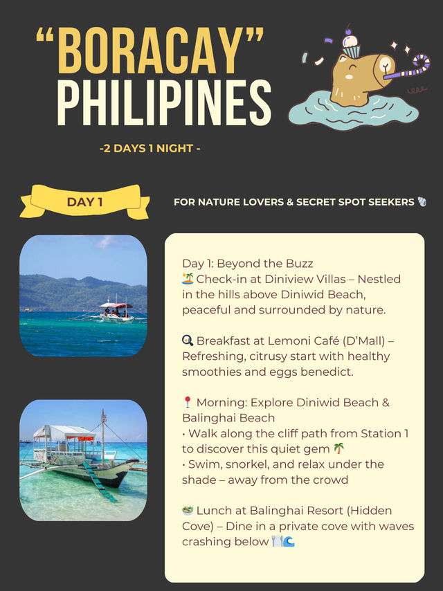 Boracay itinerary 
