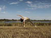 Yoga at Wascana Lake, Regina, Saskatchewan Canada