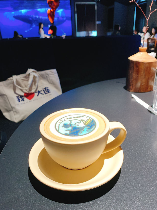 中国大連　大連限定カフェラテ☕️