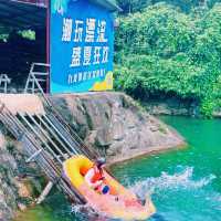 中國廣西防城港九龍潭漂流遊玩攻略，適合夏天打卡