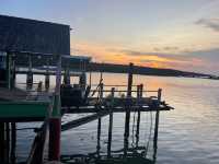 🦐🌅 Rustic Seafood Feast & Sunset Views at Kukup