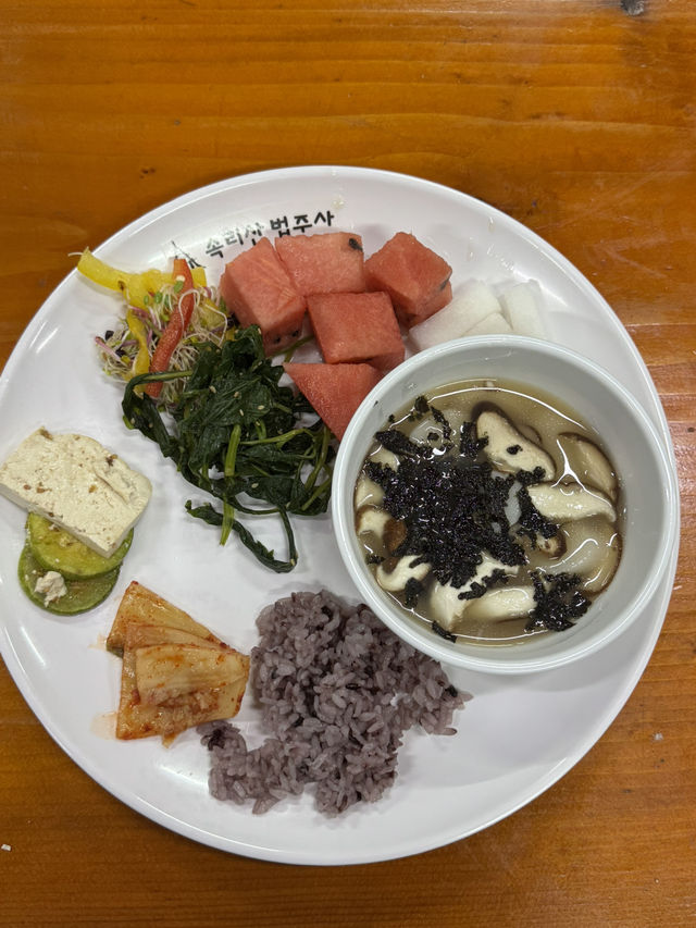 법주사에서 시원하게 여름휴양하기