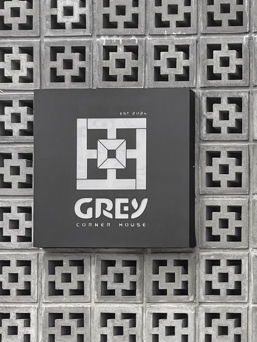 Grey corner house 