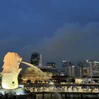 Spectacular light show at Marina Bay