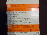 my journey from laindon station to Gloucester.