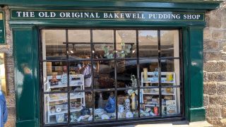 The Old Original Bakewell Pudding Shop at Bakewell Town Centre of Derbyshire