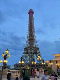 打卡澳門巴黎鐵塔！晚上一定要登頂，太漂亮了！