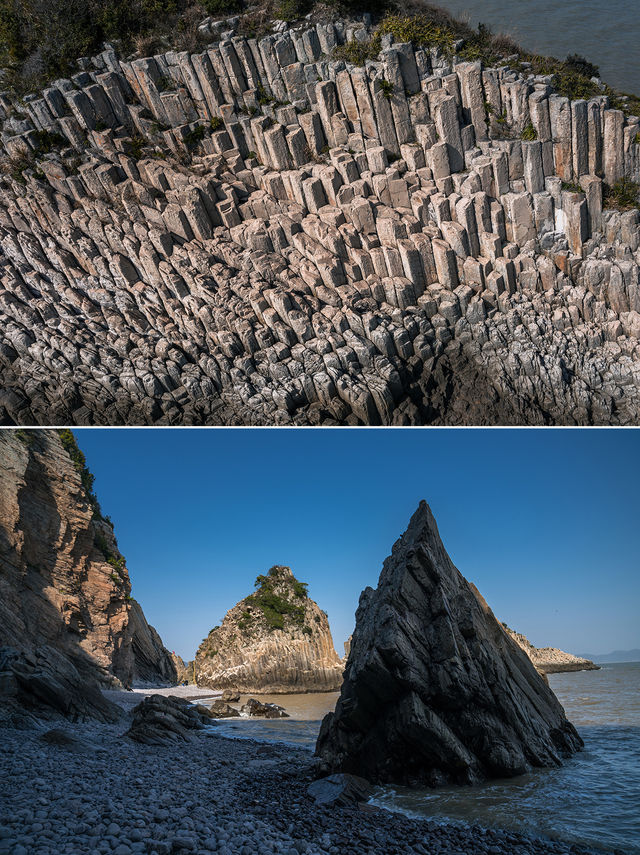 浙江一處奇景，千萬根巨石插在海面，世界罕見