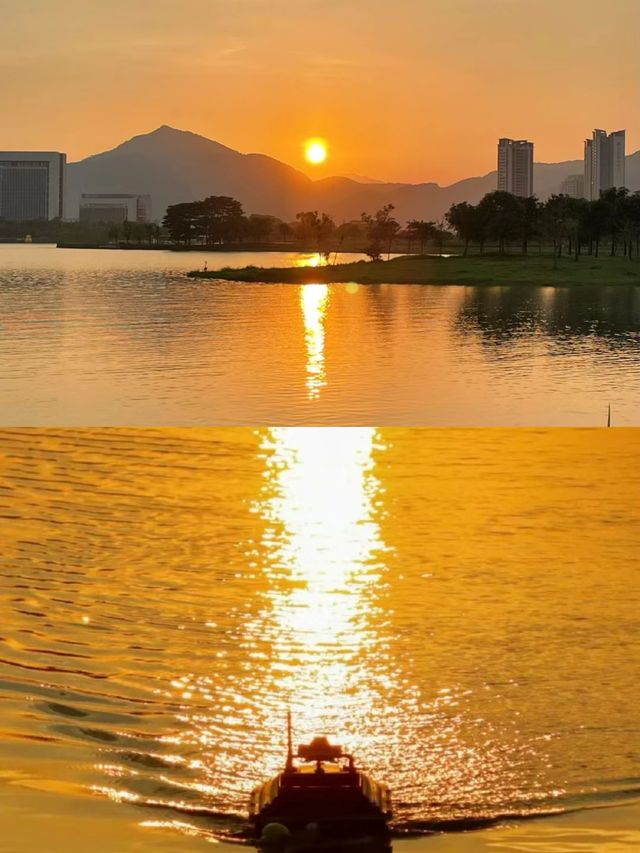肇慶「天空之鏡」砚陽湖公園郊遊拍照