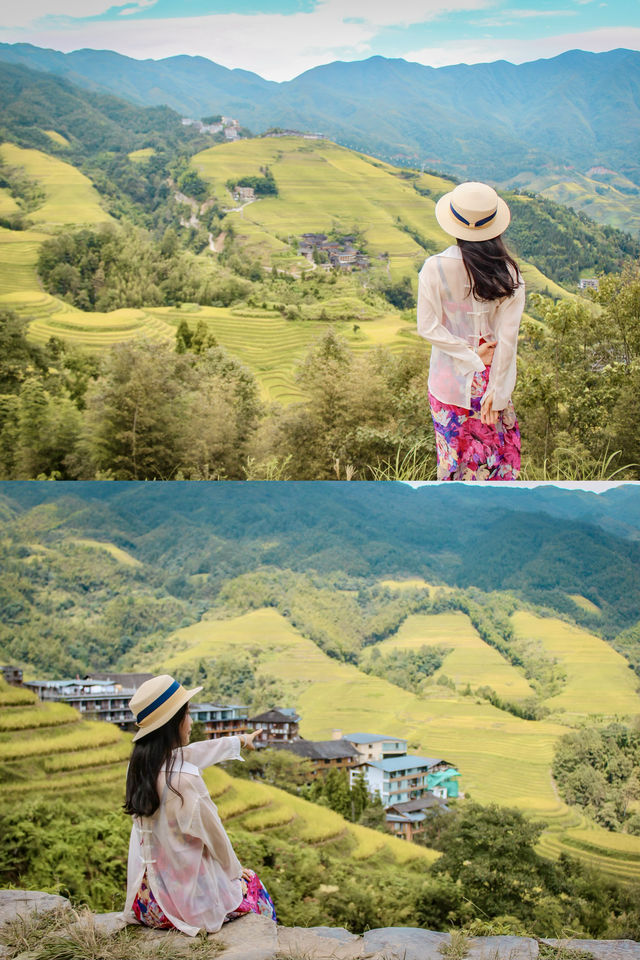 在龍脊梯田，我差點以為自己睡在了觀景台。