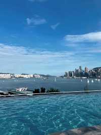 🌊香港嘉里酒店，夢幻海景泳池