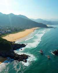 這是三面環海,礁石嶙峋,海浪澎湃,兼具了海的壯闊與山的奇秀