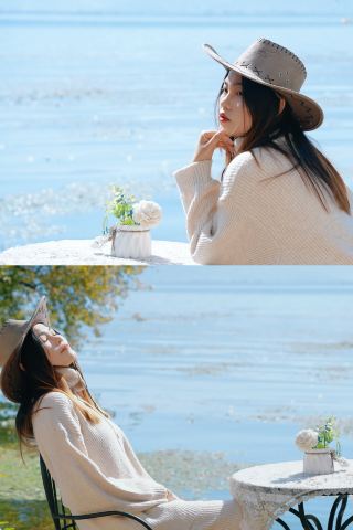 Gugu Meimei｜Wind rises over Erhai, the moon rests on clear waves