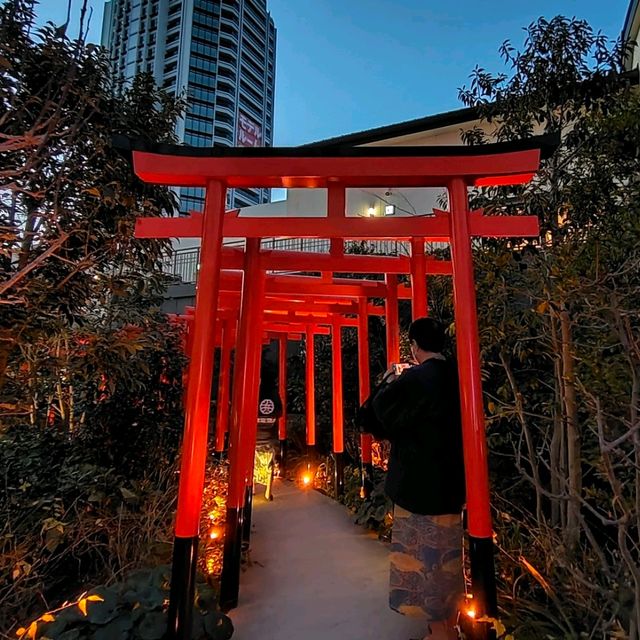 【大阪 弁天】フォトジェニックな赤い鳥居の水洗弁天宮⛩️