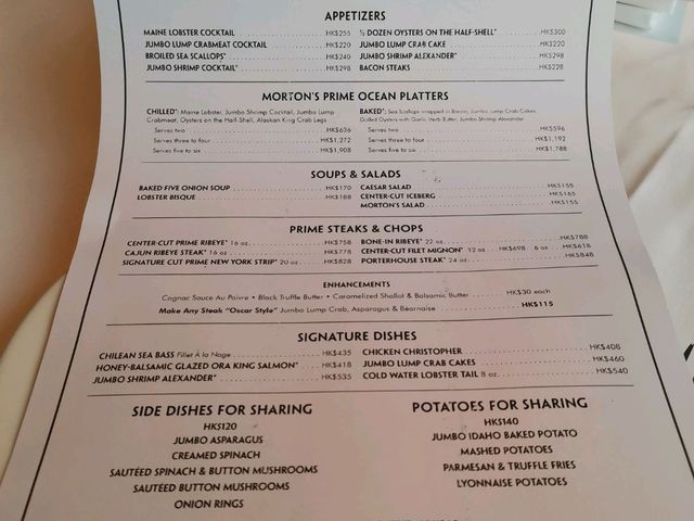 喜來登酒店餐廳-Morton's of Chicago 喜來登酒店餐廳-Morton's of Chicago